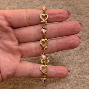 Gold Colored Heart Bracelet